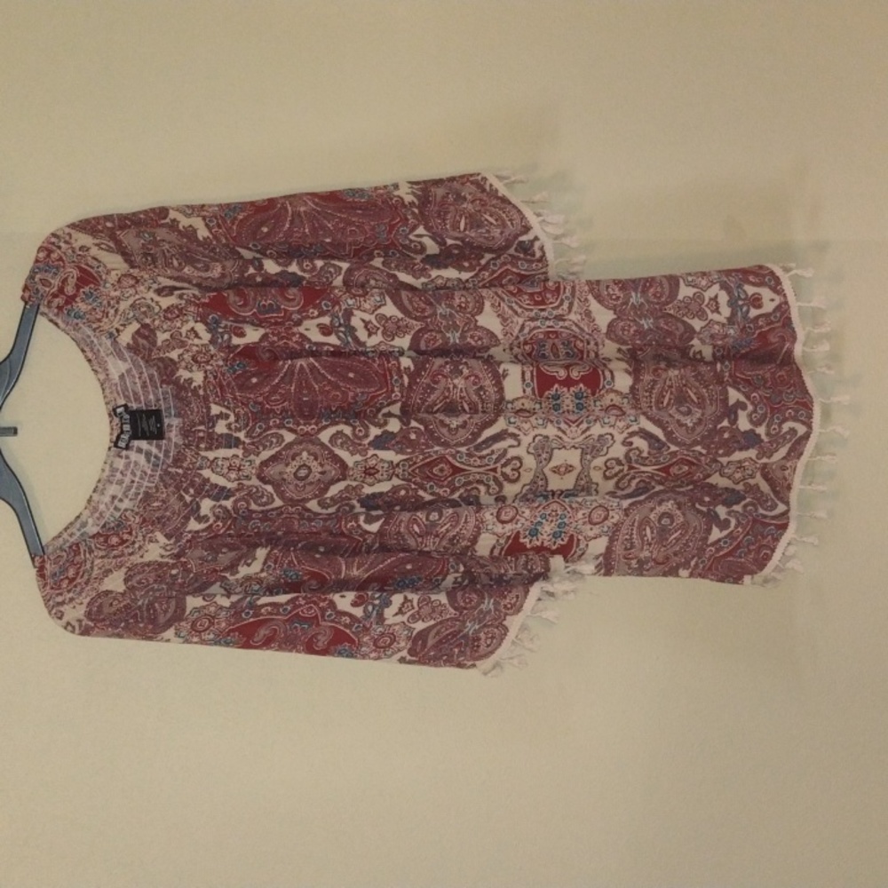 Boho paper doll tunic dress
